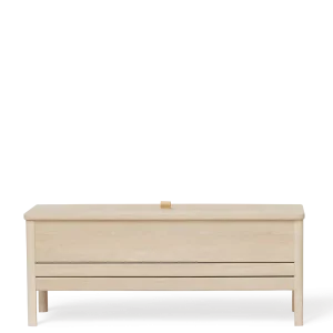 A Line Storage Bench 111, White Oak