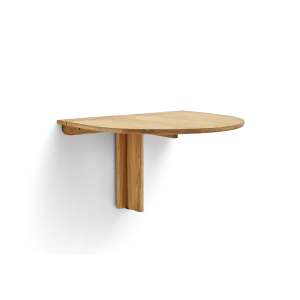 Trefoil Folding Wall Table, Oak